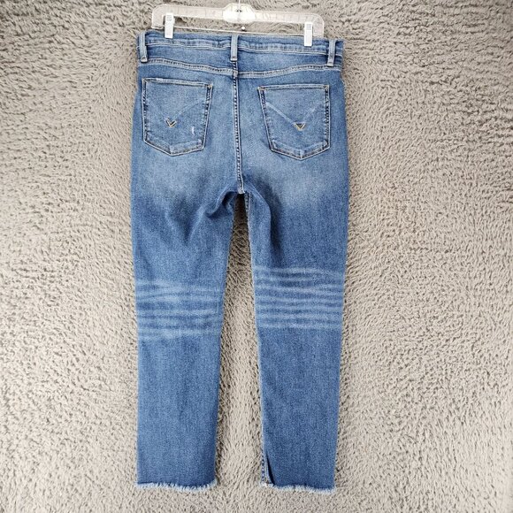 Hudson Jeans Womens 32 Blue Nico Stretch Mid Rise Crop *Read* - Picture 9 of 13